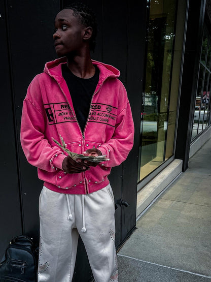 Restricted zip up